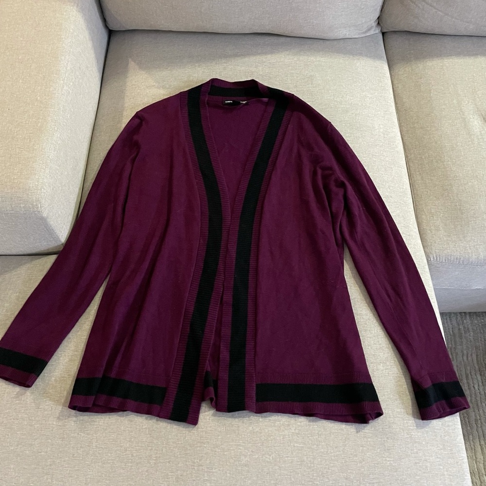 Cable & Gauge Purple and Black Sweater